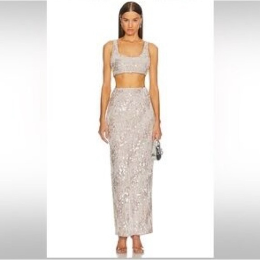 Revolve x Michael Costello White/Silver Set